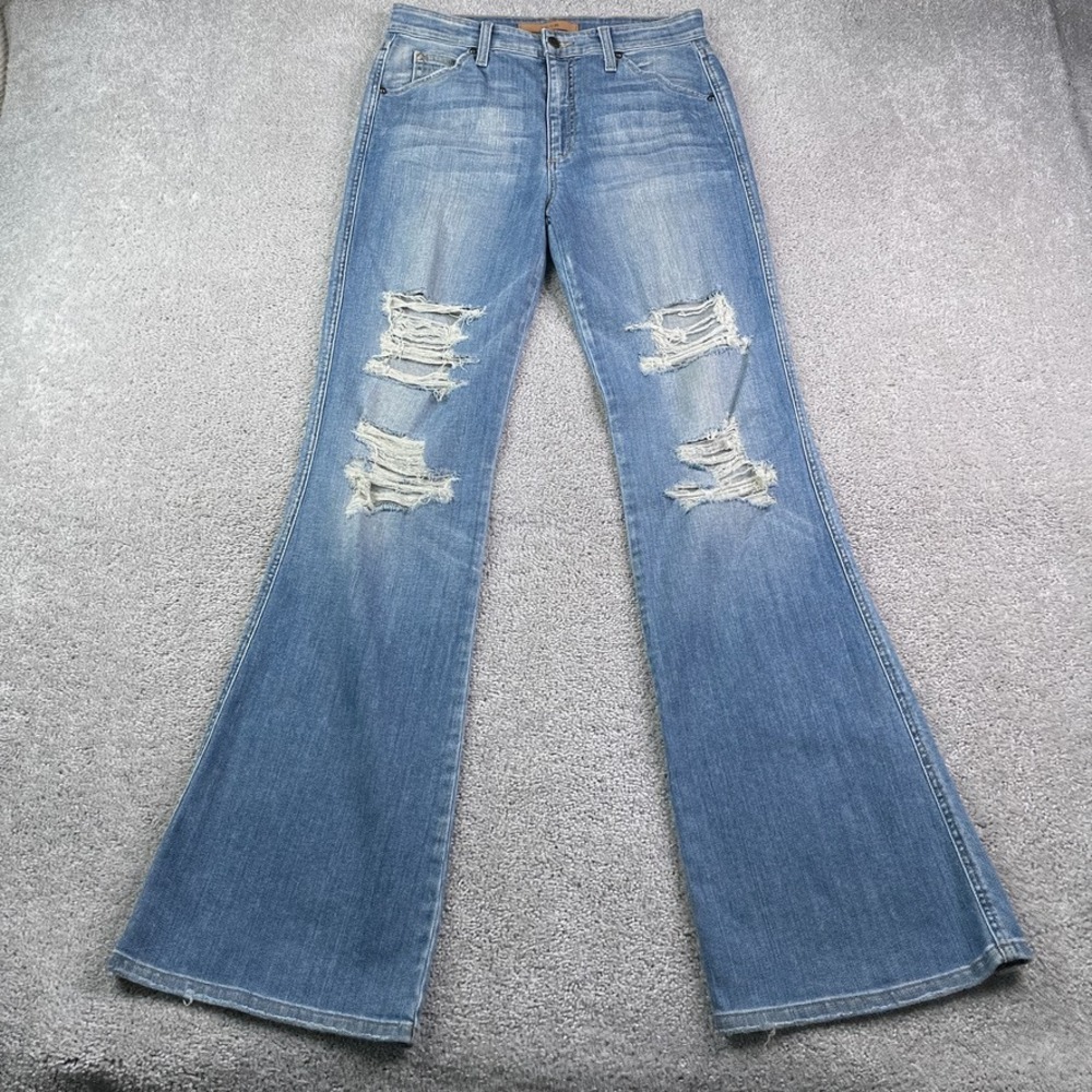 Joes Jeans Womens 30 Blue Wasteland Flare High Rise Collectors Edition Denim